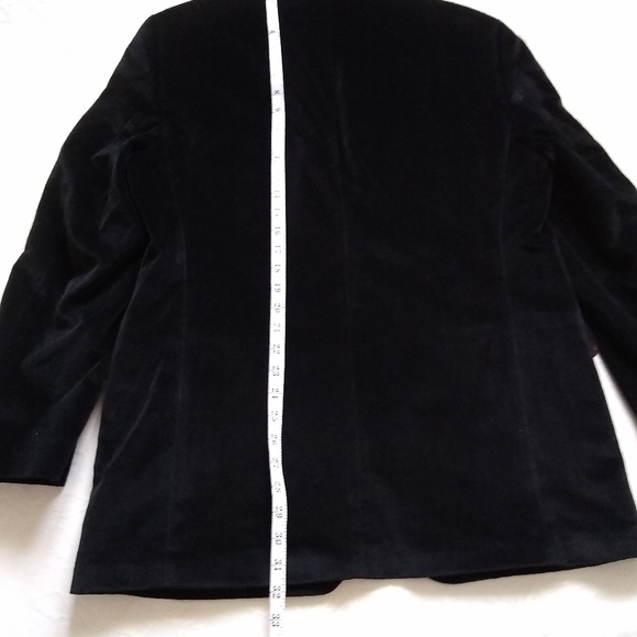 Ralph Ralph Lauren black velvet dinner jacket blazer two button - Picture 7 of 10